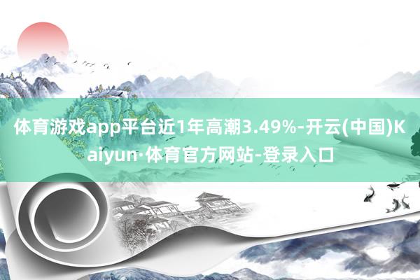 体育游戏app平台近1年高潮3.49%-开云(中国)Kaiyun·体育官方网站-登录入口